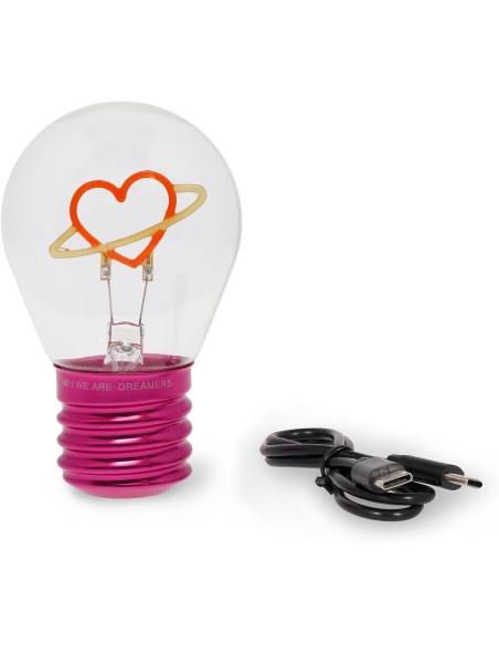 Legami - Lampada da tavola lampadina Planet Heart