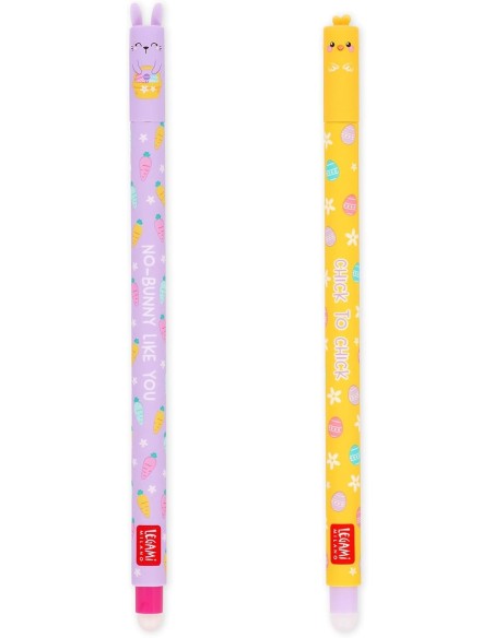 Legami - Set 2 penne cancellabili Happy Easter