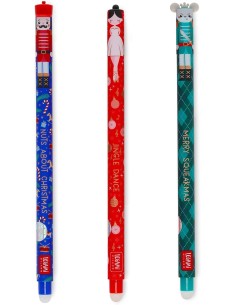 Legami - Set 3 penne cancellabili Natale