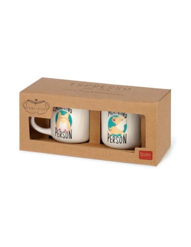 Legami - Set di 2 tazzine da caffè - Corgi