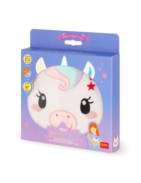 Legami - Cuscino termico con semi di lino - Unicorn