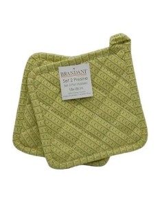 Brandani - Set 2 presine giallo/verde limone.