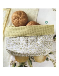 Brandani - Cestino morbido portapane limoni