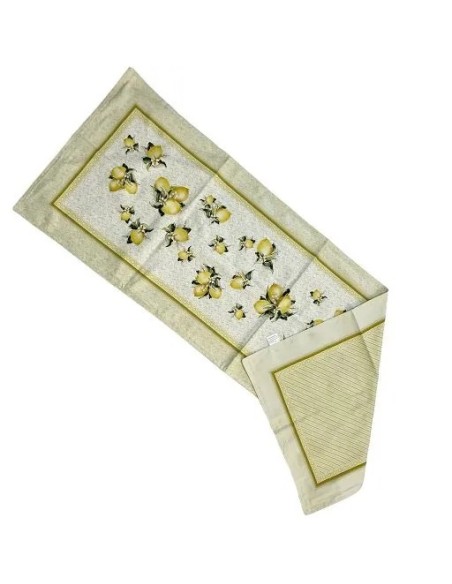 Brandani - Striscia runner con decoro limoni