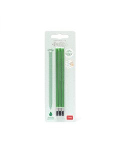 Legami - Set di 3 refill per penna gel cancellabile - inchiostro verde