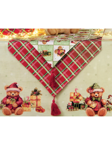 Brandani - Striscia runner verde coccole