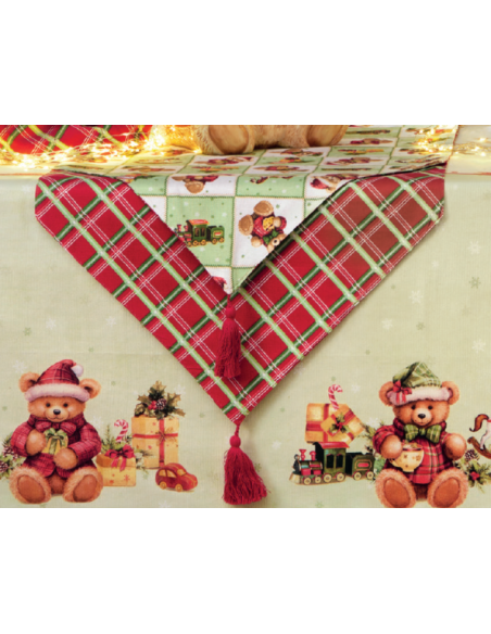 Brandani - Striscia runner verde coccole