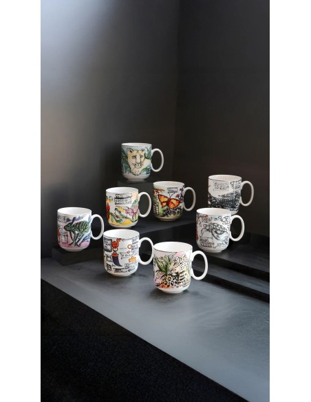 La porcellana bianca Mug Raspini eden U10471015P00
