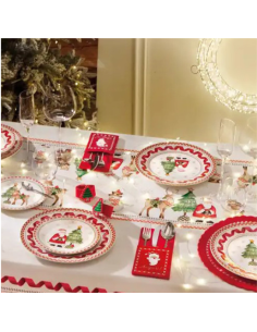 Brandani - Tovaglia bianca Natale