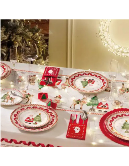 Brandani - Tovaglia bianca Natale