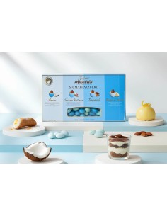 Maxtris confetti ciocomandorla sfumati azzurri