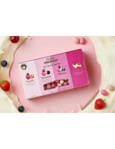Maxtris confetti ciocomandorla sfumati rosa