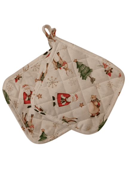 Brandani - Set 2 presine bianco Natale