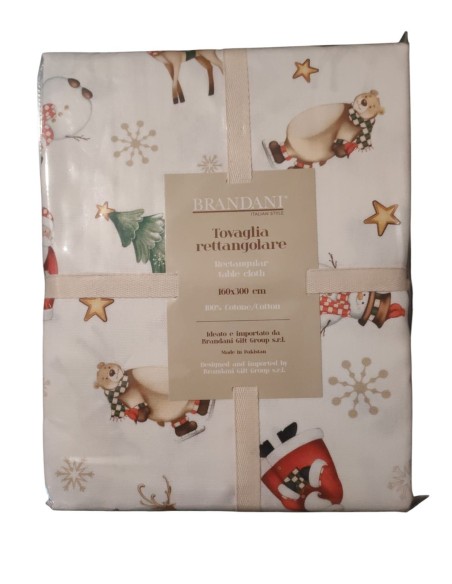 Brandani - Tovaglia bianca Natale