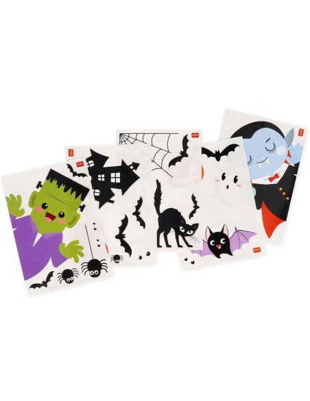 Legami - Set di 35 adesivi halloween per finestre