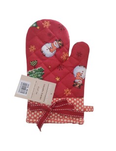 Brandani - Guanto forno rosso Natale