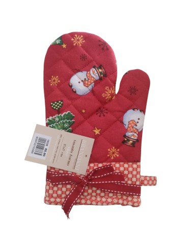 Brandani - Guanto forno rosso Natale