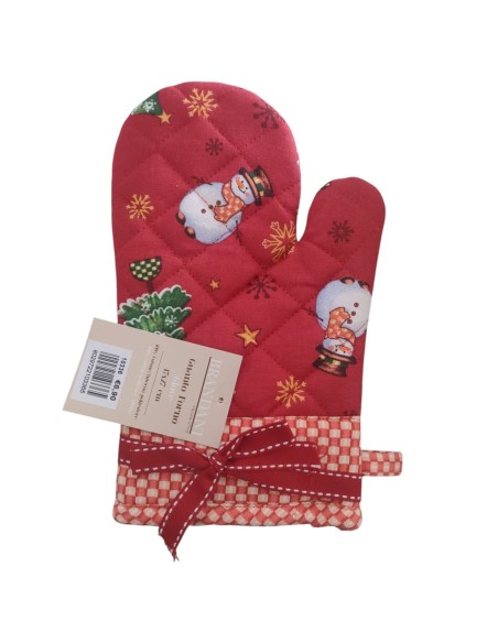 Brandani - Guanto forno rosso Natale